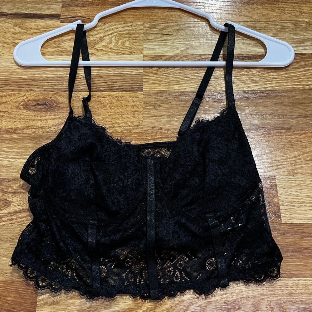 Shein lace bralette corset top